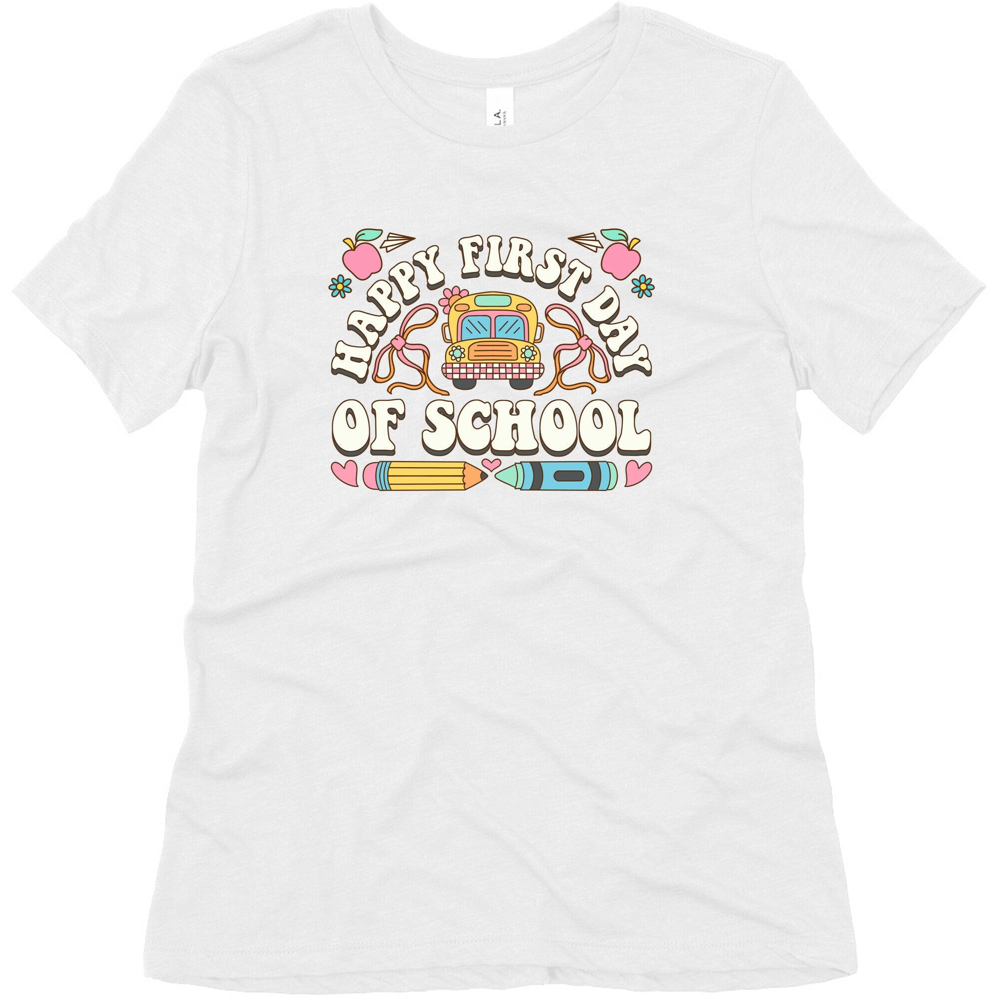 Happy First Day Of School Womens Triblend Tee